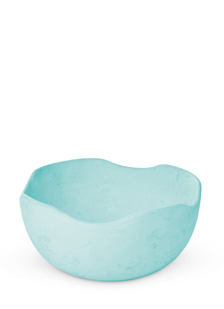 Handcrafted Resin Decorative Sky Blue Bowl