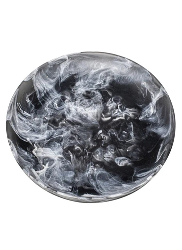 Handcrafted Resin Decorative Black & white Bowl