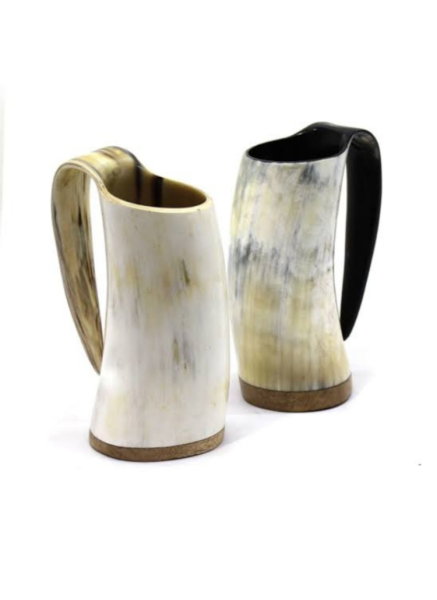 Handmade Horn Tankard / Rustic Drinking Mug