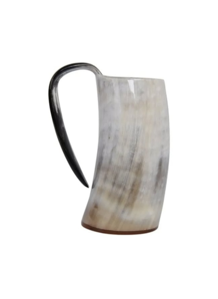 Handmade Horn Tankard / Rustic Drinking Mug